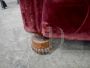 Vintage Italian armchair in burgundy velvet, 1950s