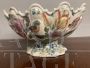 Antique large ceramic centerpiece vase by Antonibon, Bassano