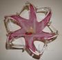 Vintage pocket tray centerpiece in pink Murano glass