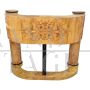 Art Deco line reception desk in birch briar