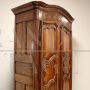 Antique Louis XV wardrobe or cupboard in inlaid walnut, 18th century