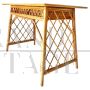 Bamboo and rattan desk in the style of Luis Sognot, Italy 1960s