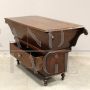 Antique bread cabinet sideboard in walnut, 19th century Italy