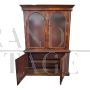 Victorian display bookcase or cupboard in walnut