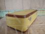 Yellow cardboard suitcase from the 70s