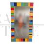 Design mirror covered with multicolored glass tiles