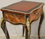 Napoleon III sewing table in bois de rose inlaid with marqueterie, 19th century