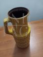 Large vintage W. Germany jug in yellow ceramic