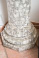 Antique Roman column in flowered alabaster