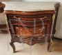 Small commode chest of drawers in Louis XIV style with inlays and bronzes  