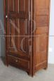 Antique Provençal cupboard or wardrobe in walnut with one door, 18th century