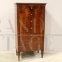 Antique walnut tallboy dresser, 19th century Italy