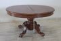 Antique table in solid walnut extendable up to 4 meters, mid-19th century                            