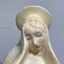 Madonna Del Giglio sculpture by Sandro Vacchetti in Lenci ceramic, 1935