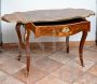 Antique French Napoleon III extendable writing table with inlays