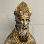 Large 17th century Mecca-gilt silver bust sculpture of Saint Nicholas