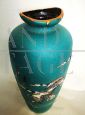 Large decorative ceramic vase with flying ducks, Germany 1950s