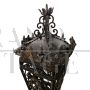 Antique style wrought iron lanterns