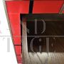 Dresser with four drawers in red multicolored Murano glass