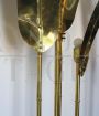 Brass palm-shaped floor lamp from Italy 1970s