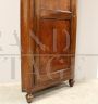 Louis Philippe cantonal corner cabinet in walnut, 19th century Italy