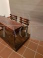 Early 1900s school desk in wood