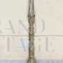 SILVER LEAF CANDLESTICK, XVIII CENTURY, ORIGINAL PATINA