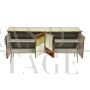 Sideboard with 4 colored glass doors in vintage style