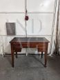 Antique Victorian desk with leather top, 19th century