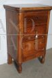 Antique cabinet with three drawers from the Charles X era - 1820