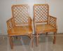 Pair of vintage colonial style armchairs