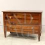 Antique Italian chest of drawers from the 18th century, Directoire period in walnut