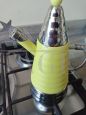 Vintage Italian Archimede Stella Collection coffee maker in yellow color