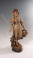 Goldscheider sculpture of a girl in terracotta