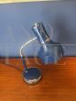 1970s desk lamp in blue lacquered metal