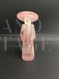 Oriental statuette in pink Murano glass, Seguso company from the 1960s