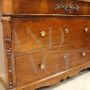 Louis Philippe capuchin chest of drawers in carved walnut, 19th century Italy