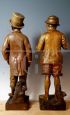 The rich kid and the poor kid - terracotta sculptures by Friederich Goldscheider