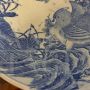 Large antique Japanese porcelain plate from the Meiji period