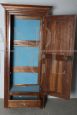 Antique Provençal cupboard or wardrobe in walnut with one door, 18th century