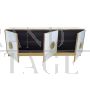 Design sideboard in white Murano glass, 1980s