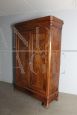 Antique Louis Philippe wardrobe in solid walnut, 19th century