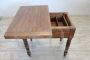 Antique extendable poplar kitchen table from the 19th century