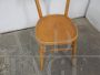 Vintage beech wood bistro chair, 1950s