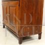 Antique Directoire sideboard in walnut with doors and drawer, Italy 18th century