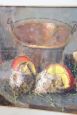 Amedeo Merello - Still life with mushrooms, Oil painting on panel from the 1960s