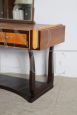 Art déco dressing table console with mirror from 1940s