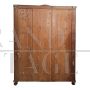 Pair of antique 19th century wardrobes with two doors in carved walnut