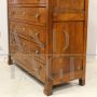 Antique walnut tallboy dresser from the Empire period - 1800s