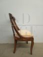 Antique armchair from the Charles X era in solid walnut, early 19th century